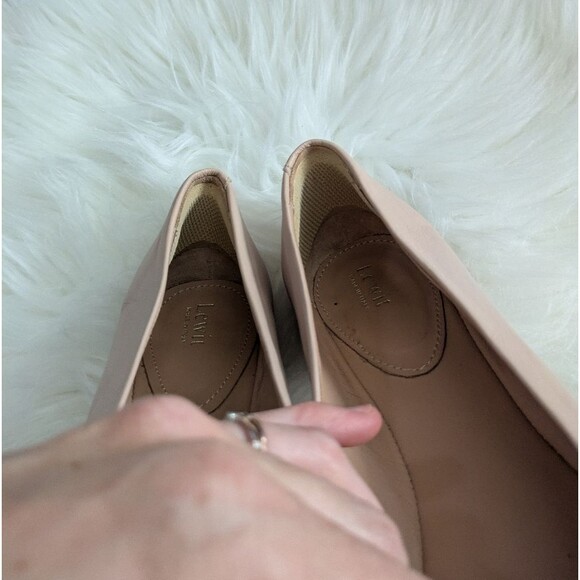 Lewit Leather Ballet Flats Pale Pink Round Toe 37.5 / 7 - Picture 6 of 7
